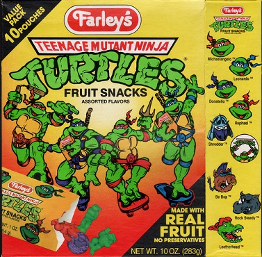 Betty Crocker Fruit Flavored Snacks, Teenage Mutant Ninja Turtles