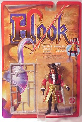 1991 Hook Movie Mattel Action Figure~~DELUXE SKULL ARMOR CAPT HOOK~~ New on  Card 